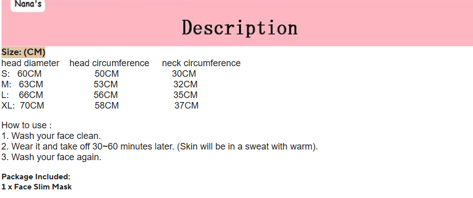 Elastic Face Slimming Band