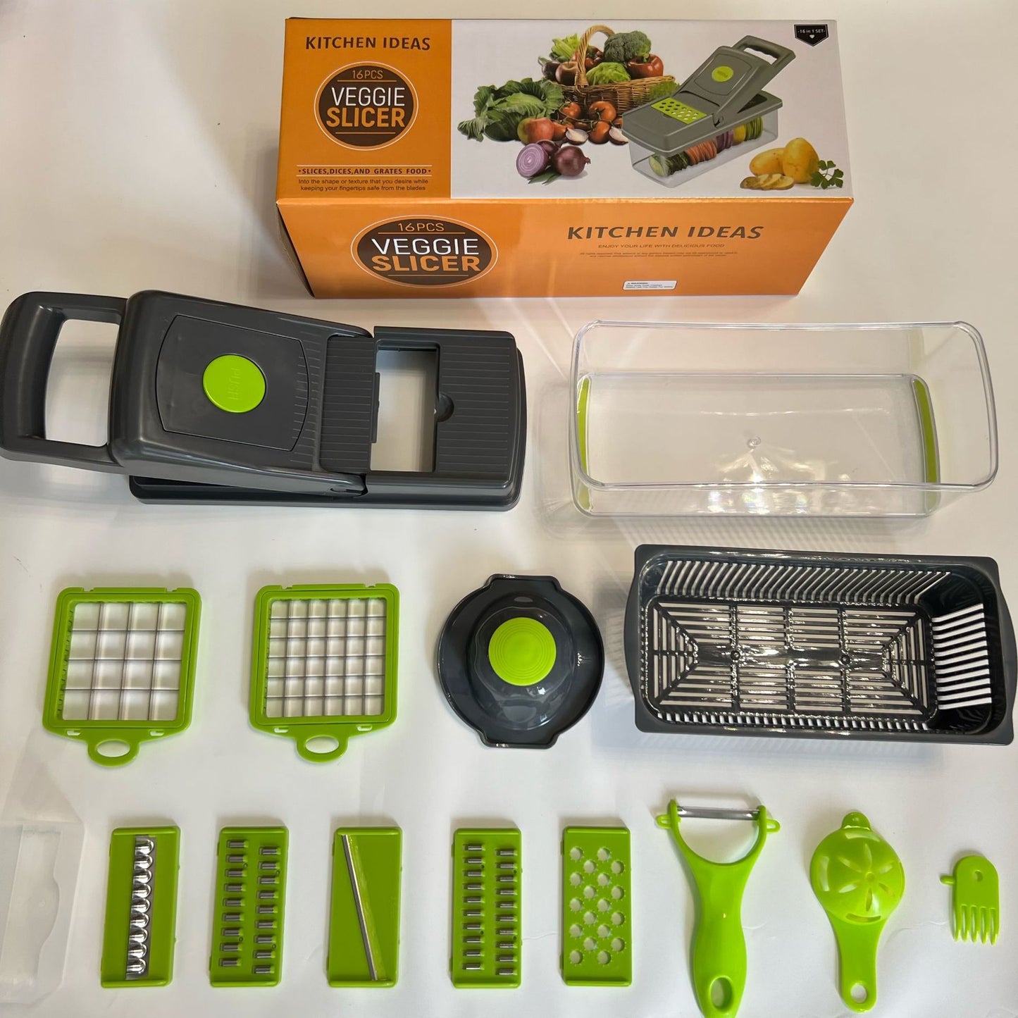16 IN1 Mandoline Slicer Veggie Food Chopper
