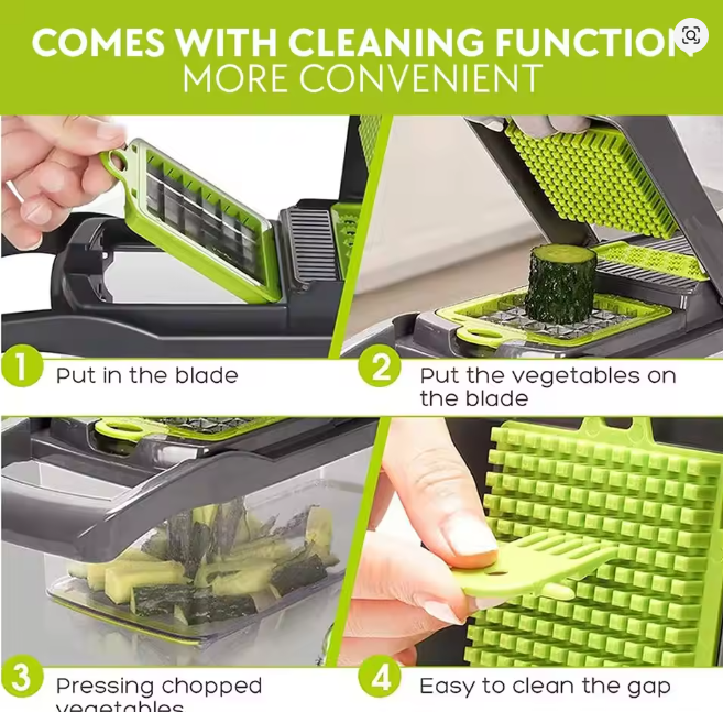 16 IN1 Mandoline Slicer Veggie Food Chopper